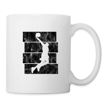 Basket-ball joueur de basket-ball joueur de basket rétro - Mug blanc - blanc - Droite