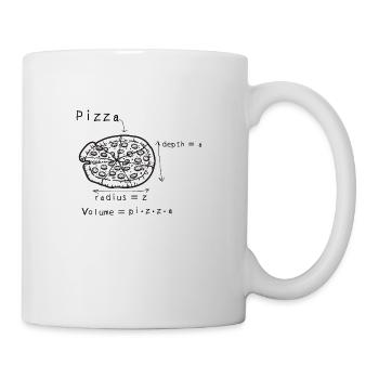 Pizza Geschenk Pizzaliebhaber Pizzeria - Tasse - Weiß - Rechts