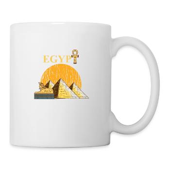 L’Egypte Pharaon Égyptiens de la pyramide cadeau - Mug blanc - blanc - Droite