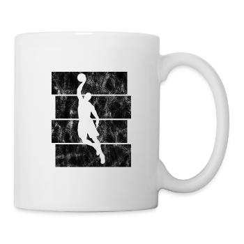 Basketball Basketballer Basketballspieler Retro - Tasse - Weiß - Rechts
