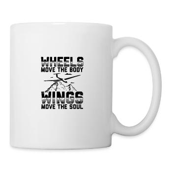Cadeaux de planeur - Dicton des thermiques de glisse - Mug blanc - blanc - Droite