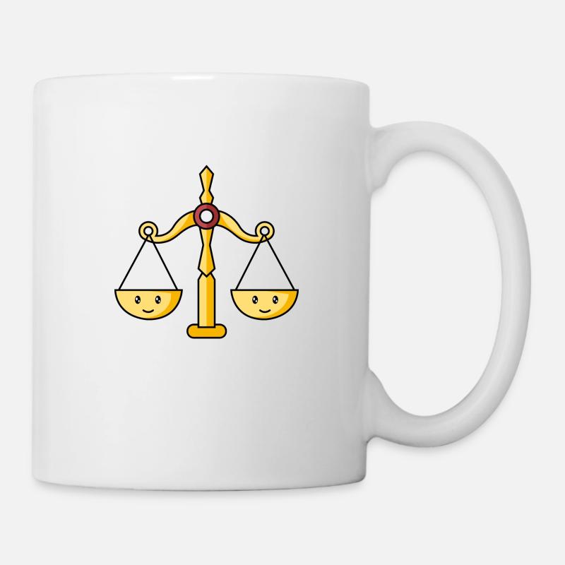 Sternzeichen Waage - Tasse - Weiß