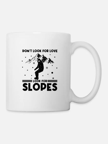 Snowboardurlaub - Tasse - Weiß