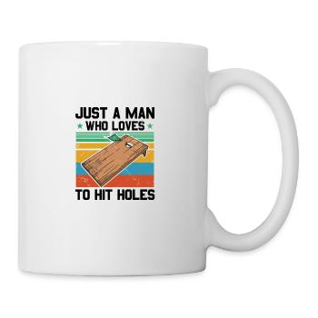 Cornhole - Tasse - Weiß - Rechts