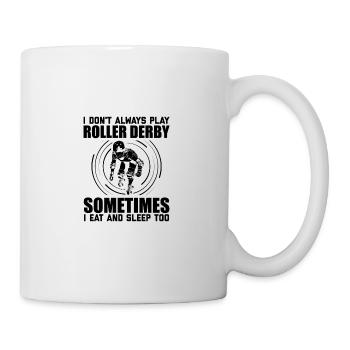 Dictons du Roller Derby - Mug blanc - blanc - Droite