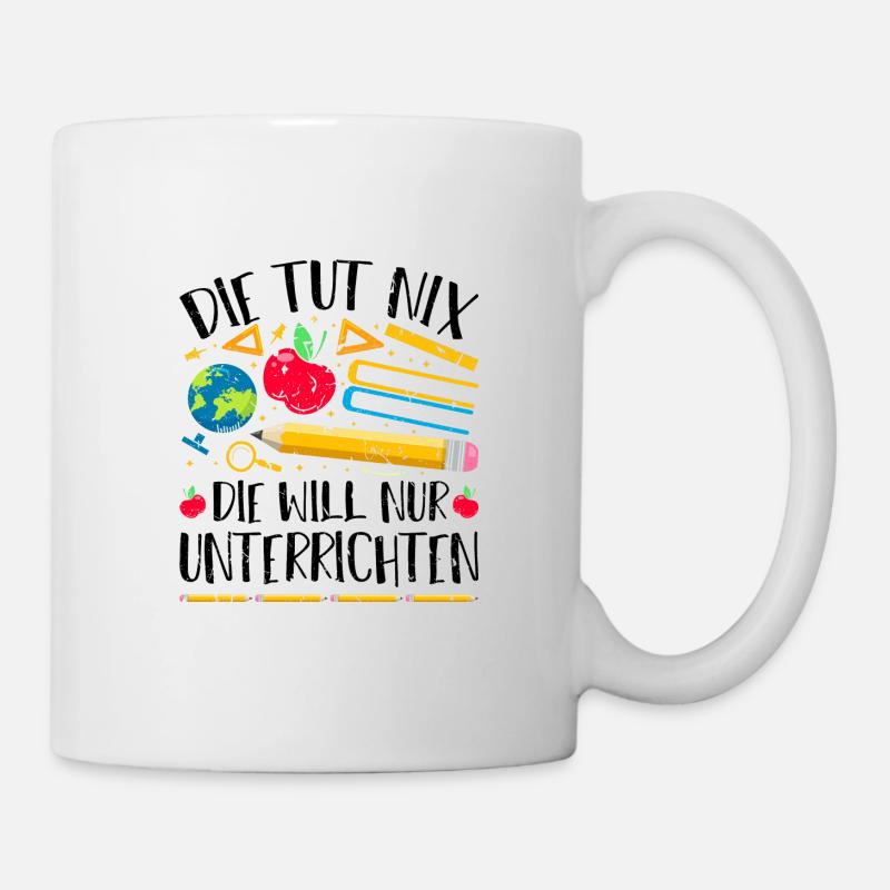 Lustiges Lehrerin - Tasse - Weiß