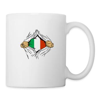 Italie Drapeau Vintage Drapeau Italien Occasion Look - Mug blanc - blanc - Droite