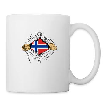 Norway Flag Scandinavia Norwegian Flag - Mug - white - Right