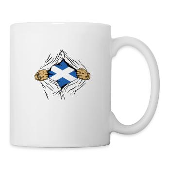 Drapeau écossais Drapeau écossais Alba GB Royaume-Uni - Mug blanc - blanc - Droite