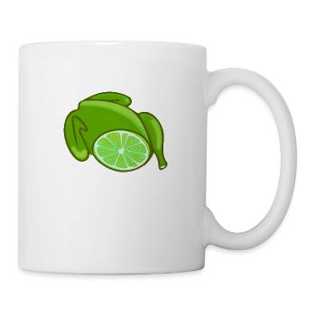 hähnchen,hühnchen,limone,zitronenhühnchen,comic - Tasse - Weiß - Rechts