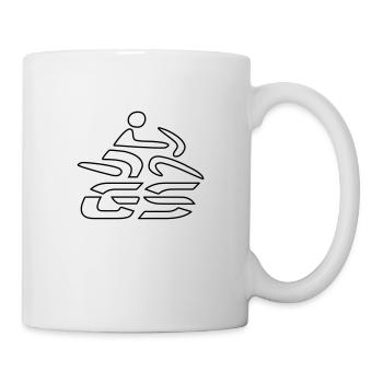 Logo GS-Fahrer Nr. 7 | black - Tasse - Weiß - Rechts