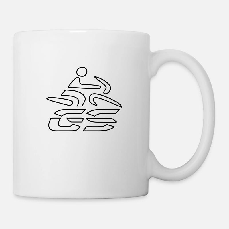 Logo GS-Fahrer Nr. 7 | black - Tasse - Weiß