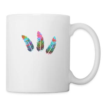feathers,colorful,feather,graffiti - Mug - white - Right