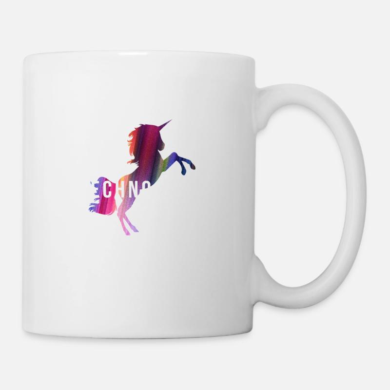 Technocorn Techno Festival Rave Raver Musik DJ EDM - Tasse - Weiß