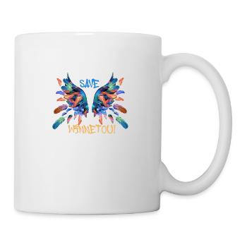 engelsflügel,flügel,angelwings,save winnetou - Tasse - Weiß - Rechts