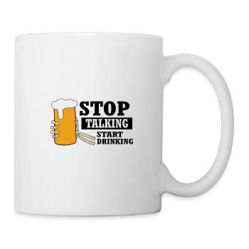 Beer Alcohol Booze Gift Drinking Saying Party - Mug - white - Right