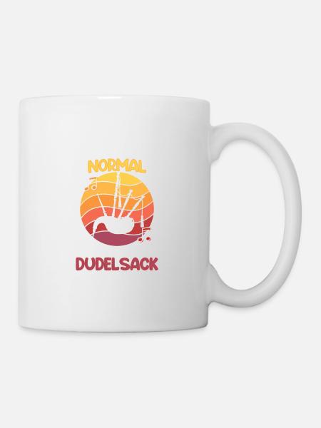 Dudelsack Dudelsackspieler Schottland Sackpfeife - Tasse - Weiß