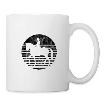 Dressage Équitation Cavaliers de dressage Équitation Équitation - Mug blanc - blanc - Droite
