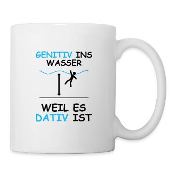 Genitiv Dativ schwarz - Tasse - Weiß - Rechts