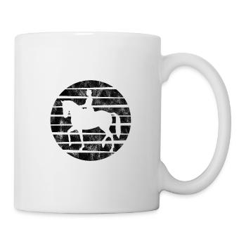 Dressage Cavalier de dressage Cheval d’équitation - Mug blanc - blanc - Droite