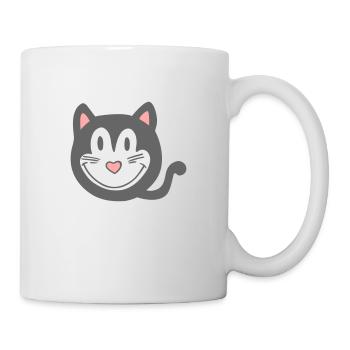 Katze, meow 2 - Tasse - Weiß - Rechts