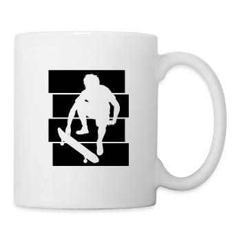 Skateboarder Skateboard Skater Skate Skateing - Mug - white - Right