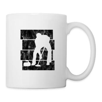 Ice Curling Curler Curling Retro Gift - Mug - white - Right