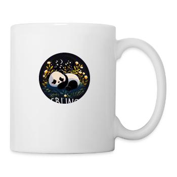 Lieblings Schlafshirt Panda Pandabär Nachtshirt - Tasse - Weiß - Rechts
