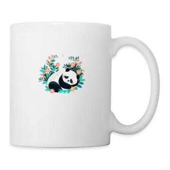 Offizielles Schlafshirt Panda Pandabär Nachtshirt - Tasse - Weiß - Rechts