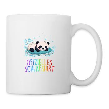 Offizielles Schlafshirt Panda Pandabär Nachtshirt - Tasse - Weiß - Rechts