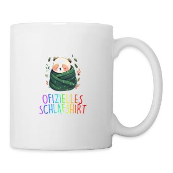 Offizielles Schlafshirt Panda Pandabär Nachtshirt - Tasse - Weiß - Rechts
