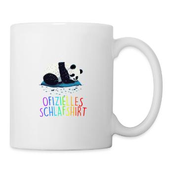 Offizielles Schlafshirt Panda Pandabär Nachtshirt - Tasse - Weiß - Rechts