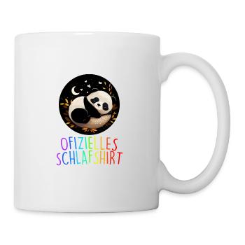 Offizielles Schlafshirt Panda Pandabär Nachtshirt - Tasse - Weiß - Rechts