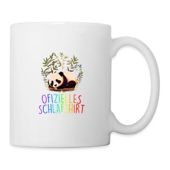 Offizielles Schlafshirt Panda Pandabär Nachtshirt - Tasse - Weiß - Rechts