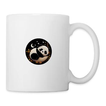 Positiv Müde Panda Pandabären Fun Nachthemd Pajama - Tasse - Weiß - Rechts