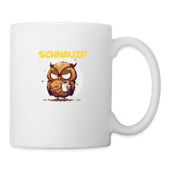 Nachtschicht Kaffee Eule Nachtdienst Schichtarbeit - Tasse - Weiß - Rechts