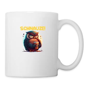 Nachtschicht Kaffee Eule Nachtdienst Schichtarbeit - Tasse - Weiß - Rechts