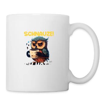 Nachtschicht Kaffee Eule Nachtdienst Schichtarbeit - Tasse - Weiß - Rechts