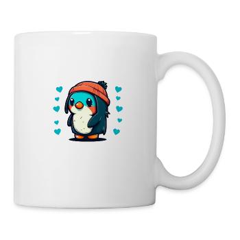 Pinguin Penguin Jungen Mädchen Zoo Polar Antarktis - Tasse - Weiß - Rechts