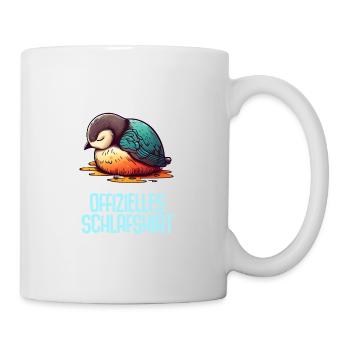 Offizielles Schlafshirt Nachthemd Pyjama Pinguin - Tasse - Weiß - Rechts