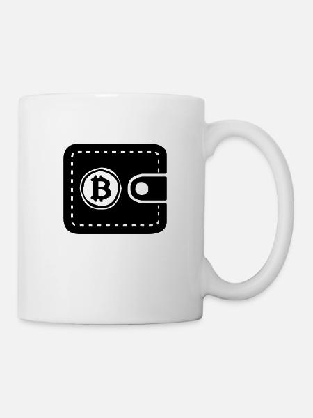Bitcoin Wallet - Tasse - Weiß