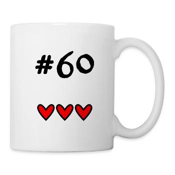 60 YEARS. 60TH ANNIVERSARY. BIRTHDAY 60 YEARS. 60 - Mug - white - Right