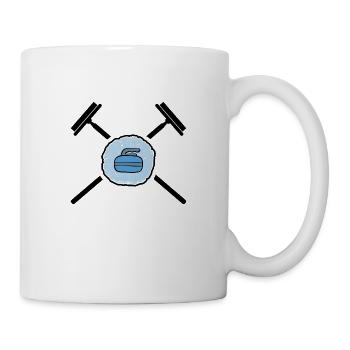 Curling curling curling stone curling sport - Mug - white - Right