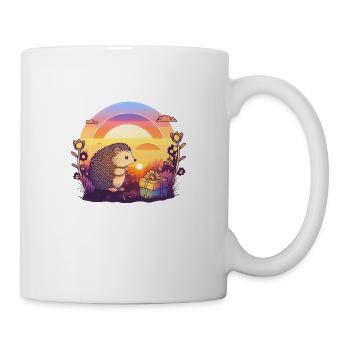 Happy Eastern Hedgehog search easter gifts - Mug - white - Right