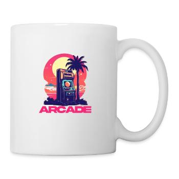 Vintage Game Over Arcade-Konsole Konsolenspieler - Tasse - Weiß - Rechts