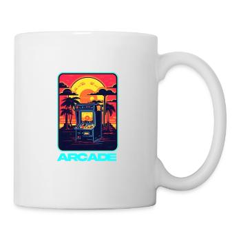 Retro Arcade Controller Game Over Konsolenspieler - Tasse - Weiß - Rechts