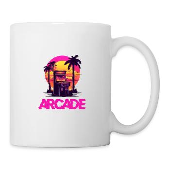 Vintage Game Over Arcade-Konsole Konsolenspieler - Tasse - Weiß - Rechts