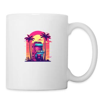 Retro Arcade Controller Game Over Konsolenspieler - Tasse - Weiß - Rechts