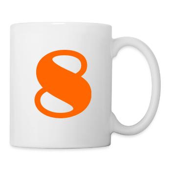 8. 8 JAHRE. ACHT. 8. JUBILÄUM. JAHRESTAG - Tasse - Weiß - Rechts