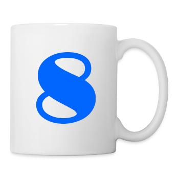 8. 8 JAHRE. ACHT. 8. JUBILÄUM. JAHRESTAG - Tasse - Weiß - Rechts